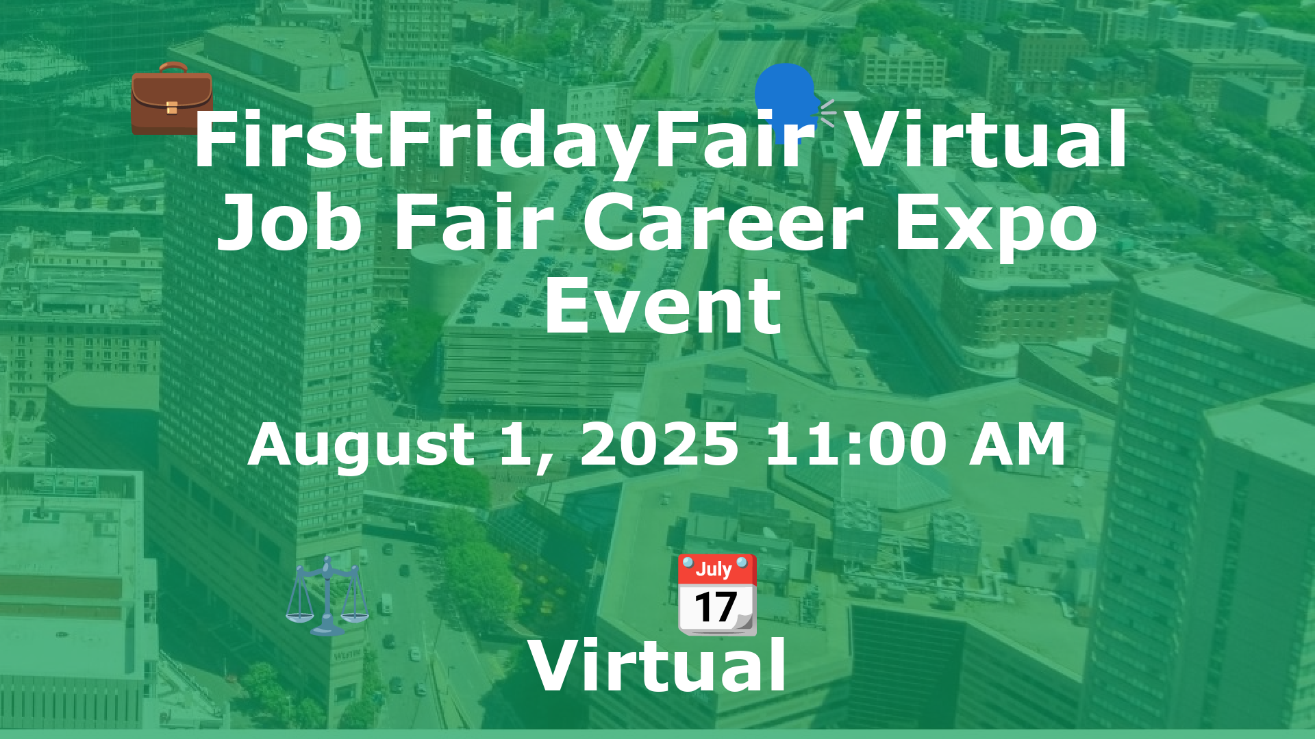 FirstFridayFair Virtual Job Fair Career Expo Event event image